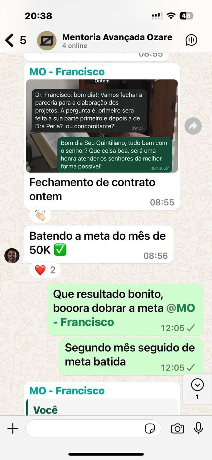 Print real do resultado de Francisco Feitosa