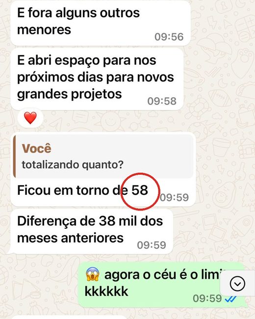 Depoimento Ozare: R$58 mil no mês · Francisco