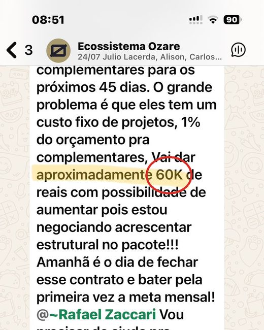 Depoimento Ozare: R$60 mil, primeira meta batida · Gustavo